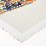 Stadium Crowd Watercolor - Boys Room Wall Art Kids Wall Art Prints