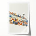 Stadium Crowd Watercolor - Boys Room Wall Art Kids Wall Art Prints