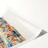 Stadium Crowd Watercolor - Boys Room Wall Art Kids Wall Art Prints