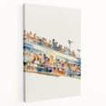 Stadium Crowd Watercolor - Boys Room Wall Art Kids Wall Art Prints