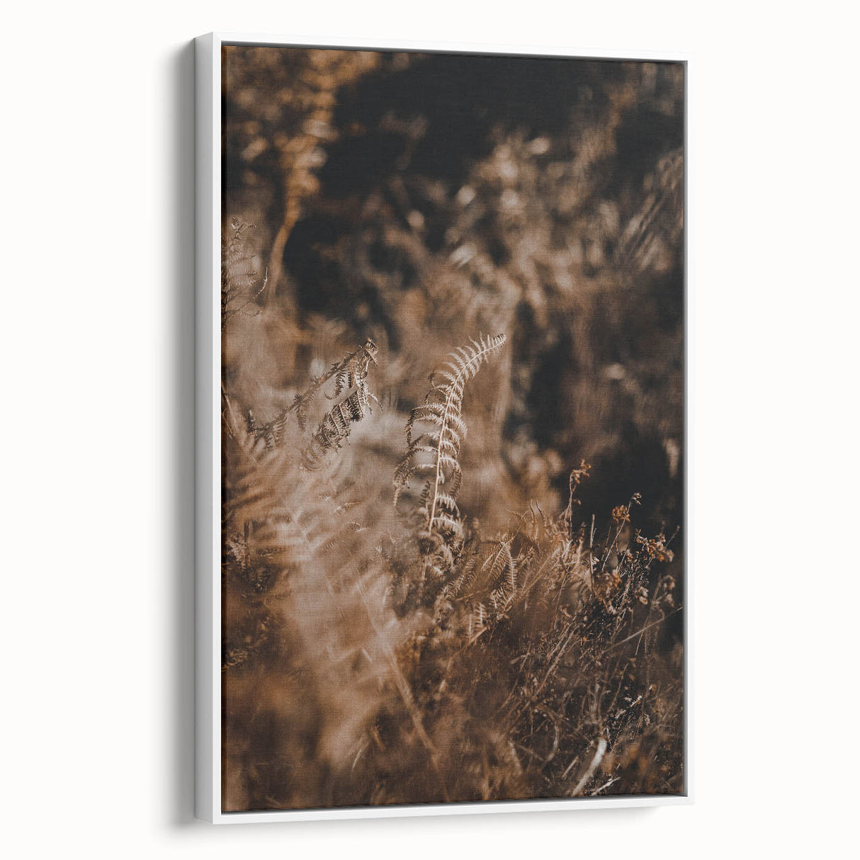 Vintage poster art featuring a colorful autumn scene on a large framed canvas, ideal for living room decor.