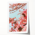 Rolled canvas print of spring-themed floral art in pastel shades, ideal for art wall dining room or classy bathroom wall art.