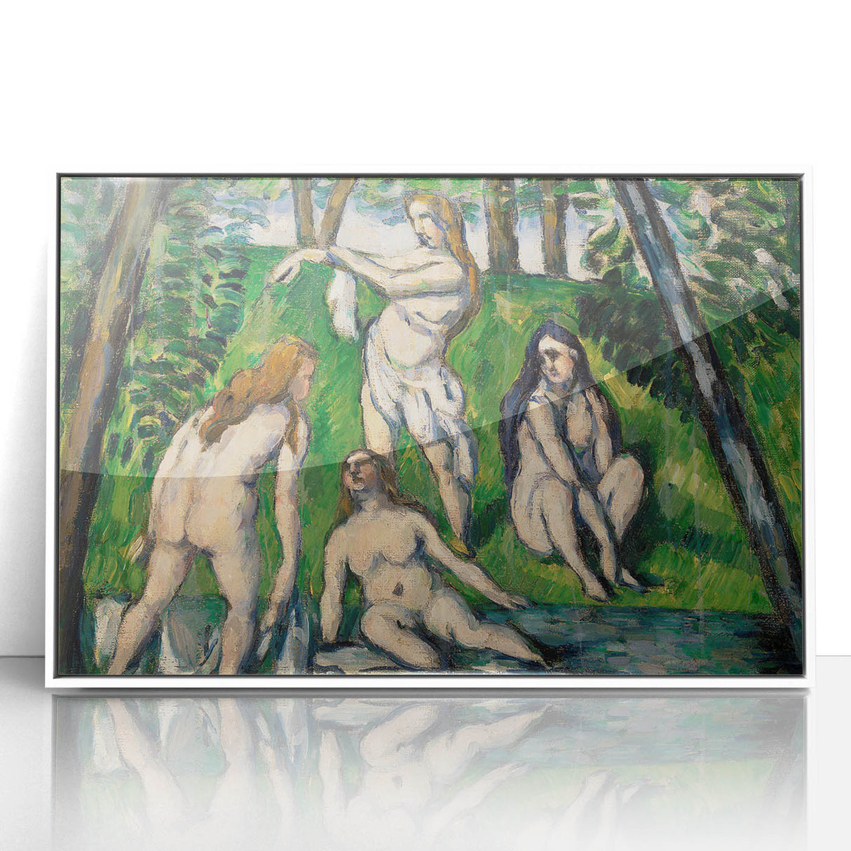 Four Bathers" Modern Wall Art - Timeless Contemporary Figurative Decor
