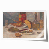 Banquet Still Life" Modern Wall Art - Elegant Contemporary Kitchen Decor
