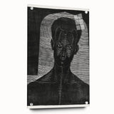 Modern Wall Art - Bold Monochrome Portrait for Minimalist Spaces