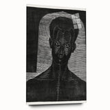 Modern Wall Art - Bold Monochrome Portrait for Minimalist Spaces