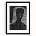 Modern Wall Art - Bold Monochrome Portrait for Minimalist Spaces