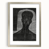 Modern Wall Art - Bold Monochrome Portrait for Minimalist Spaces