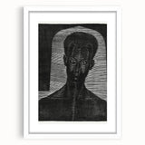 Modern Wall Art - Bold Monochrome Portrait for Minimalist Spaces