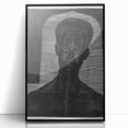 Modern Wall Art - Bold Monochrome Portrait for Minimalist Spaces