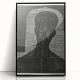 Modern Wall Art - Bold Monochrome Portrait for Minimalist Spaces