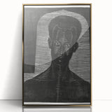 Modern Wall Art - Bold Monochrome Portrait for Minimalist Spaces