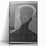 Modern Wall Art - Bold Monochrome Portrait for Minimalist Spaces