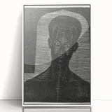 Modern Wall Art - Bold Monochrome Portrait for Minimalist Spaces