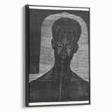 Modern Wall Art - Bold Monochrome Portrait for Minimalist Spaces