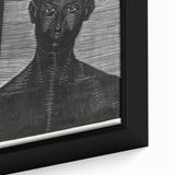 Modern Wall Art - Bold Monochrome Portrait for Minimalist Spaces