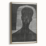 Modern Wall Art - Bold Monochrome Portrait for Minimalist Spaces