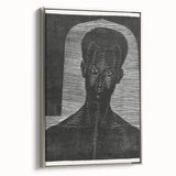 Modern Wall Art - Bold Monochrome Portrait for Minimalist Spaces