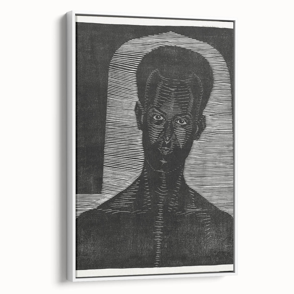 Modern Wall Art - Bold Monochrome Portrait for Minimalist Spaces