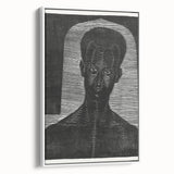 Modern Wall Art - Bold Monochrome Portrait for Minimalist Spaces