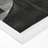 Modern Wall Art - Bold Monochrome Portrait for Minimalist Spaces