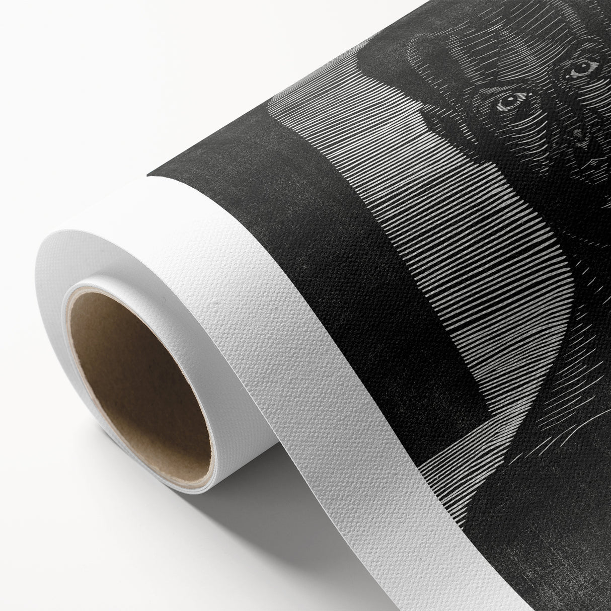 Modern Wall Art - Bold Monochrome Portrait for Minimalist Spaces