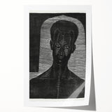 Modern Wall Art - Bold Monochrome Portrait for Minimalist Spaces