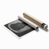 Modern Wall Art - Bold Monochrome Portrait for Minimalist Spaces