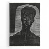 Modern Wall Art - Bold Monochrome Portrait for Minimalist Spaces