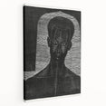Modern Wall Art - Bold Monochrome Portrait for Minimalist Spaces