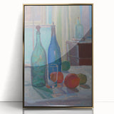 Modern Wall Art - Still Life with Bottles and Fruits for Trendy Decor