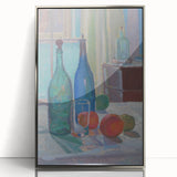 Modern Wall Art - Still Life with Bottles and Fruits for Trendy Decor