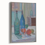 Modern Wall Art - Still Life with Bottles and Fruits for Trendy Decor