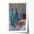 Modern Wall Art - Still Life with Bottles and Fruits for Trendy Decor