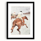 Impressionist Jockey Scene - The Jockey by Toulouse-Lautrec Print