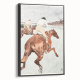 Impressionist Jockey Scene - The Jockey by Toulouse-Lautrec Print