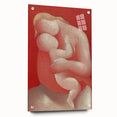 Modern Wall Art - Intimate Mother and Child in Warm Abstract Tones