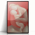 Modern Wall Art - Intimate Mother and Child in Warm Abstract Tones