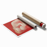 Modern Wall Art - Intimate Mother and Child in Warm Abstract Tones