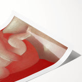 Modern Wall Art - Intimate Mother and Child in Warm Abstract Tones