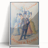 Impressionist Social Scene - The Ladies’ Man by Georges Seurat Print