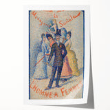 Impressionist Social Scene - The Ladies’ Man by Georges Seurat Print