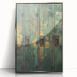 Industrial Green Rustic Wall Art - Farmhouse Decor Distressed Metal Art