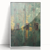Industrial Green Rustic Wall Art - Farmhouse Decor Distressed Metal Art