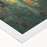 Industrial Green Rustic Wall Art - Farmhouse Decor Distressed Metal Art