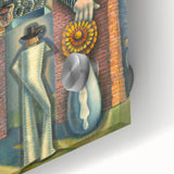 Modern Wall Art - Surreal Abstract Scene with Bold Visual Layers