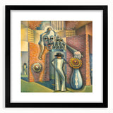 Modern Wall Art - Surreal Abstract Scene with Bold Visual Layers