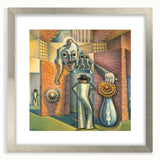 Modern Wall Art - Surreal Abstract Scene with Bold Visual Layers