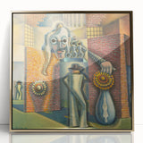 Modern Wall Art - Surreal Abstract Scene with Bold Visual Layers