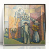 Modern Wall Art - Surreal Abstract Scene with Bold Visual Layers